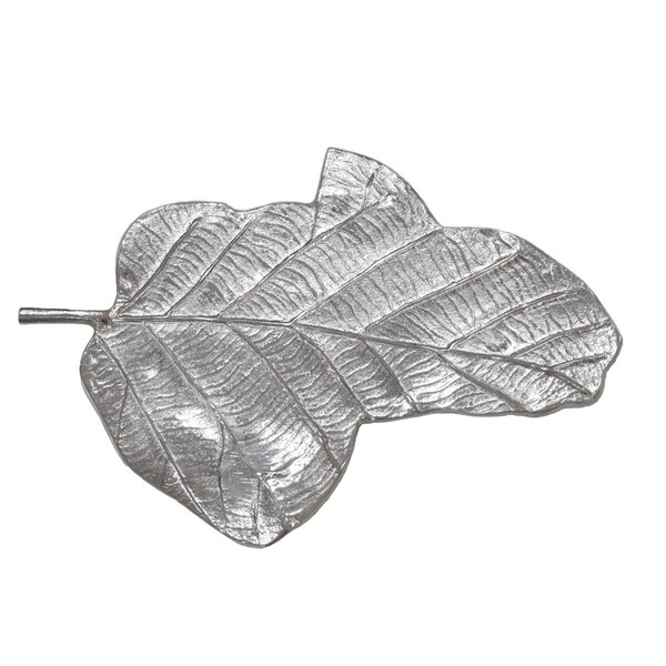 Bbh Homes 7.08 x 4.72 x 0.74 in. Handmade Silver Coated Decorative Aluminum Tray - UBBBVK062AB2020SC1HS