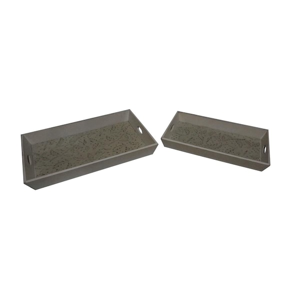 Perro Chino Mary Wood Tray, 2PK - PE3014683