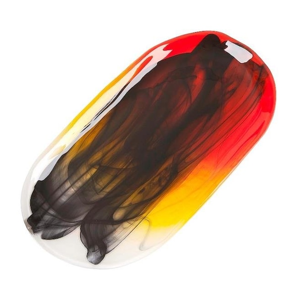 Red Pomegranate Red Pomegranate 8405-4 Matisse 14 in. Oval Platter - 8405-4