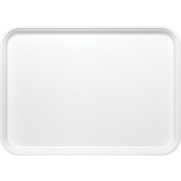 Carlisle Foodservice Fbrgl Market Tray, 17.75x12.75x1", Wt, PK12 - 1318FMT301