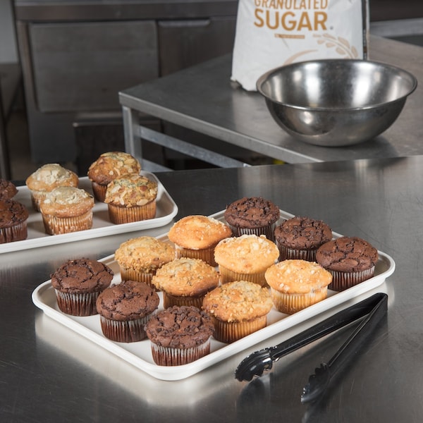 Carlisle Foodservice Fbrgl Market Tray, 17.75x12.75x1", Wt, PK12 - 1318FMT301