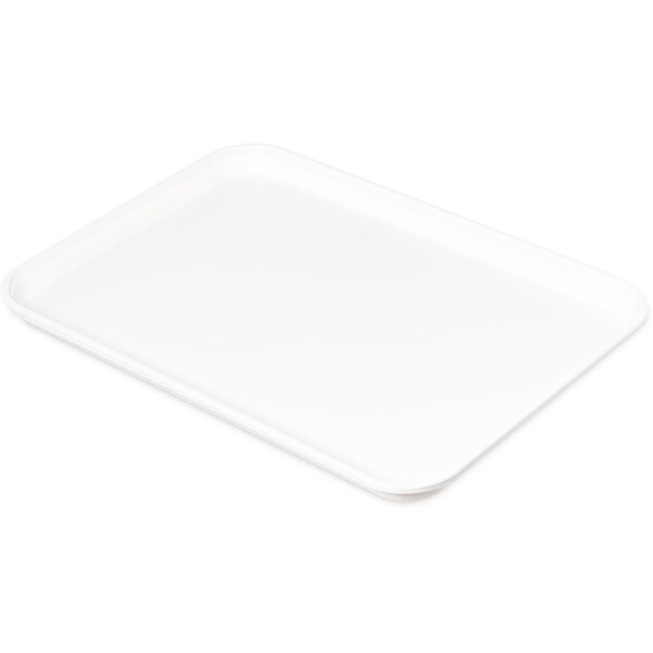 Carlisle Foodservice Fbrgl Market Tray, 17.75x12.75x1", Wt, PK12 - 1318FMT301
