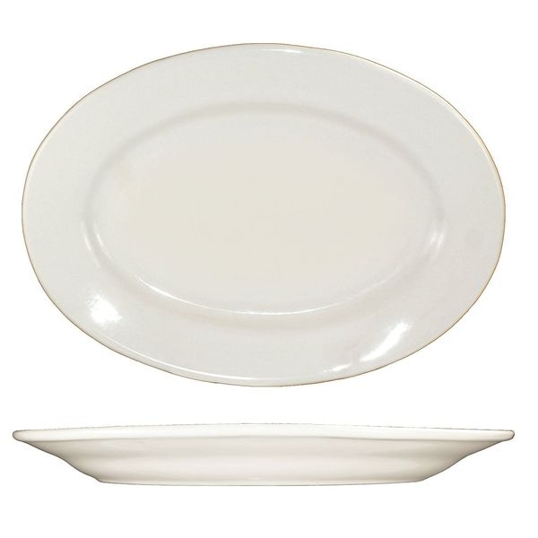 Iti Platter, 8-1/4x5-7/8, American White, PK36 - RO-47