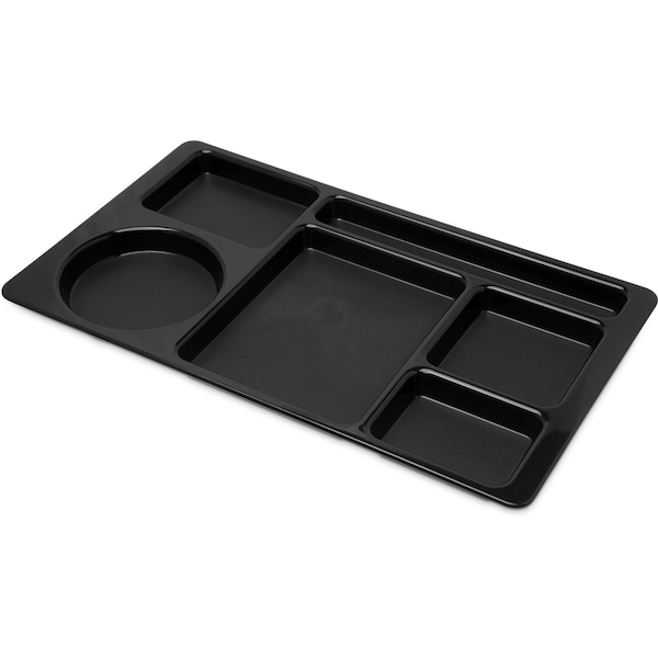 Carlisle Foodservice Omni-Direction Space Save Tray, Blk, PK24 - 61503