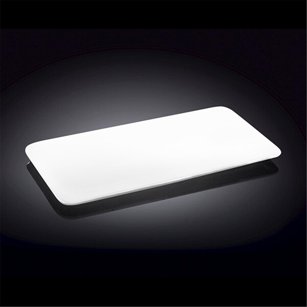 Wilmax 992620 12 x 6.5 in. Flat Platter, White, 18PK - WL-992620 / A
