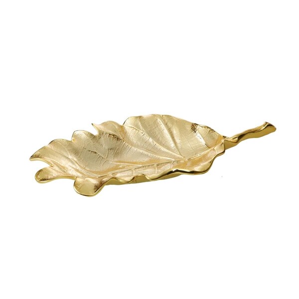 Classic Touch Decor Classic Touch  Gold Leaf Dish - 10.75 x 5.5 x 1.75 in. - LE927