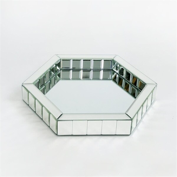 Wayborn 14 x 12 x 2 in. Beveled Mirror Tray, Mirror - MB207