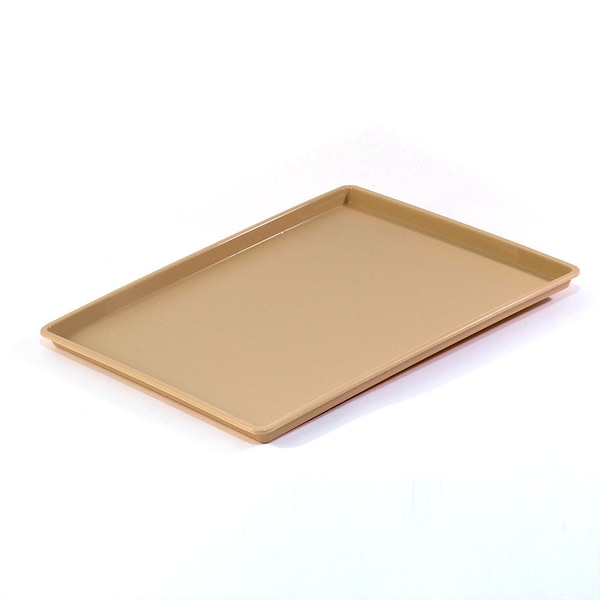 Hapco-Elmar Essential 10.5x12.5" Rect. Tray W/ Square Corners, Beige, PK 36 - R3010BGE