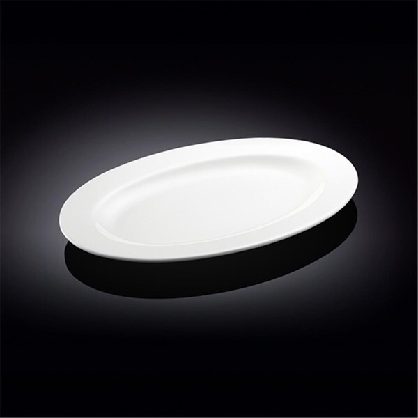 Wilmax 992025 12 in. Oval Platter, White, 24PK - WL-992025 / A