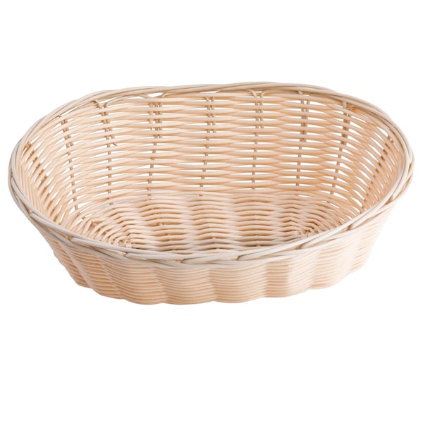 Tablecraft Handwoven, Oval Basket, Natural, PK12 - 1176W