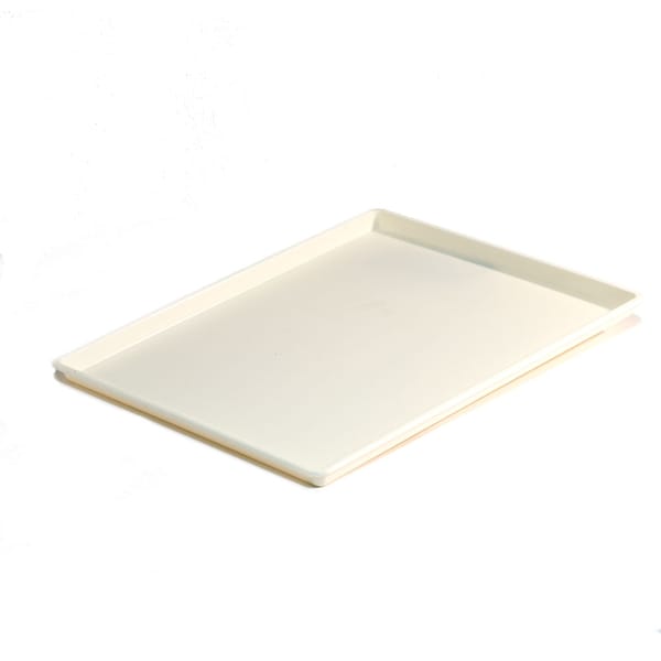 Hapco-Elmar Essential 10.5x12.5" Rect. Tray W/ Square Corners, Vanilla, PK 36 - R3010VAN