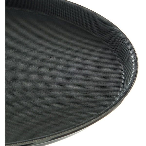Carlisle Foodservice Round Tray, 14-5/8", Black, PK12 - 1400GL004