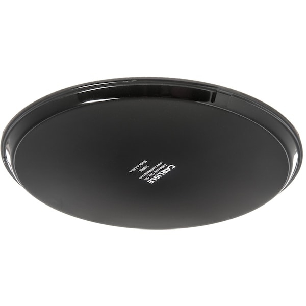 Carlisle Foodservice Round Tray, 14-5/8", Black, PK12 - 1400GL004