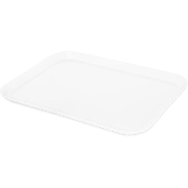 Carlisle Foodservice Fiberglass Tray, 18x14", Bone White, PK12 - 1814FG001