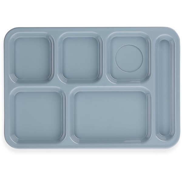 Carlisle Foodservice Right-Hand Compartment Tray, Blu, PK24 - 614R59