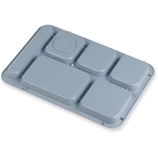 Carlisle Foodservice Right-Hand Compartment Tray, Blu, PK24 - 614R59