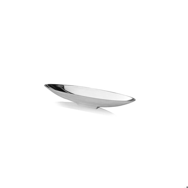 Homeroots 4.5 x 20 x 3 in. Buffed Barco Short Boat Tray - 354894