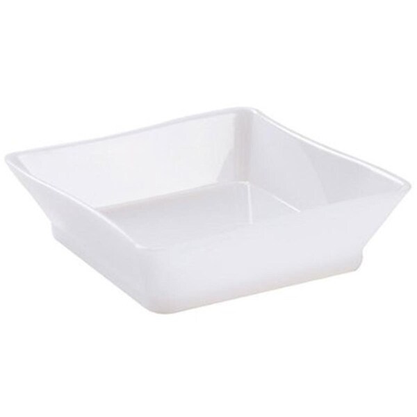 Fineline Settings White 2.25 and apos; and apos; x 2.25 and apos; and apos; Serving Tray - 6201-WH