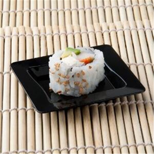 Fineline Settings Black 3 and apos; and apos; x 3 and apos; and apos; Serving Tray - 6200-BK
