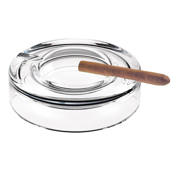 Homeroots Mouth Blown European Crystal Cigar Ash Tray - 376144