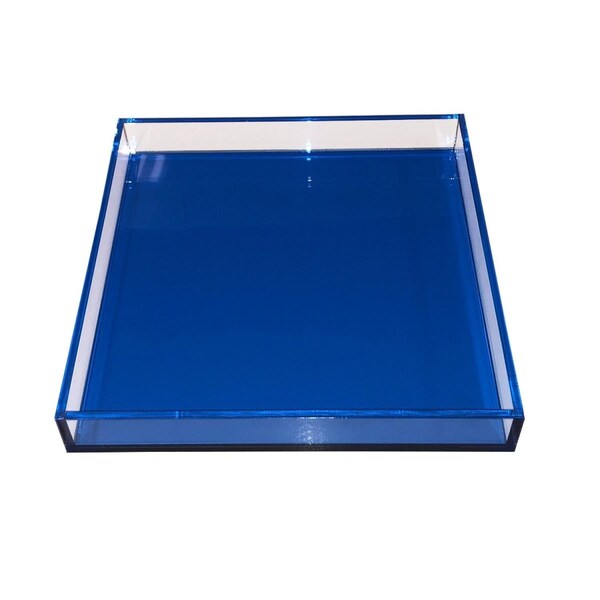 Trascocina Neon Green Square Lucite Tray - TR3167653