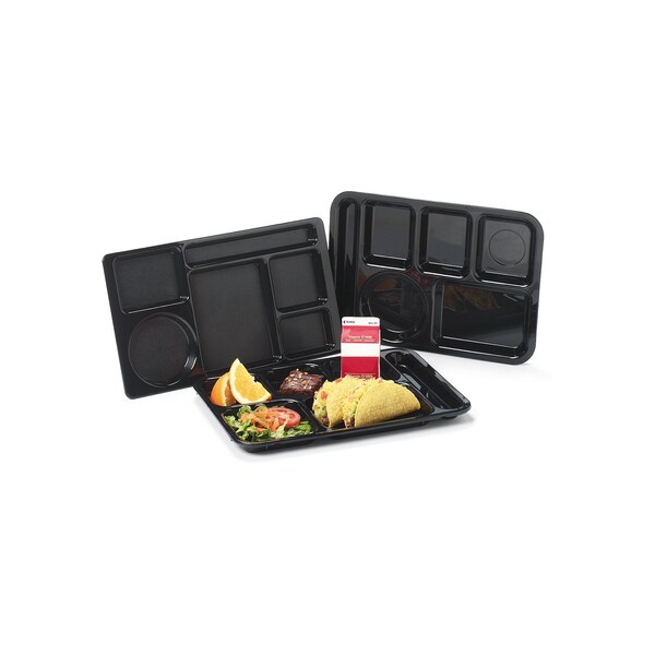 Carlisle Foodservice Right-Hand Compartment Tray, Grn, PK24 - 614R09