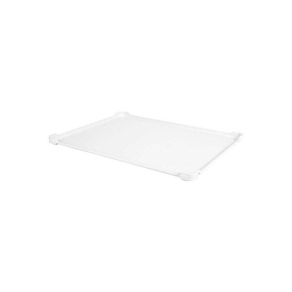 Mfg Tray Molded Fiberglass Stacking Drying Tray with Drop Ends and Sides 30 1/8" x 24" x 1 3/8" White - 6420085269