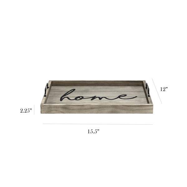 Elegant Designs Decorative Wood Serving Tray-Home - HG2000-RGH