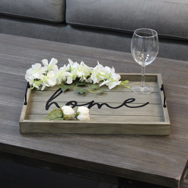 Elegant Designs Decorative Wood Serving Tray-Home - HG2000-RGH