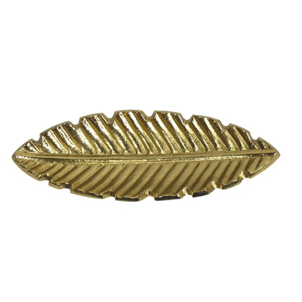 Bbh Homes 7.28 x 2.36 x 0.78 in. Handmade Gold Coated Decorative Aluminum Tray - UBBBVK040AB2020SC2HS