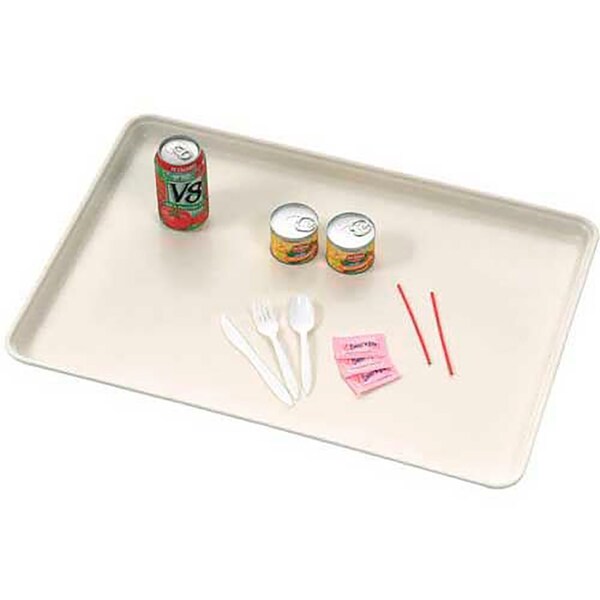 Molded Fiberglass Companies MFG Molded Fiberglass 26 x 18 Off White Fiberglass Component & Food Service Tray - 332008-5218