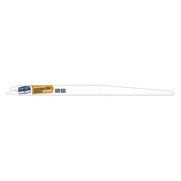 Century Drill & Tool Recip Blade 6T X12 Bi-Metal Contractor 3/4W.050 Thick 1/2 Univ Shk 2Pc - 7106