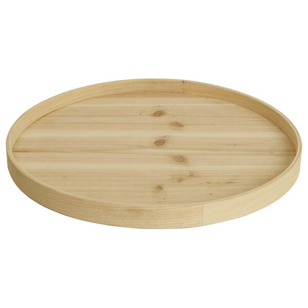 Wald Imports Wald Imports 08116WB12 12 in. Round Wood Tray - Set of 2 - 08116WB12
