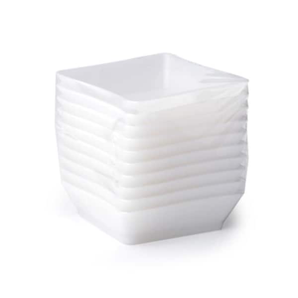Fineline Settings Clear 2.25 and apos; and apos; x 2.25 and apos; and apos; Serving Tray-BULK - B6201-CL