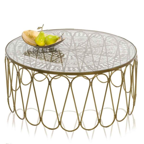 Homeroots 10.5 x 14 x 3.5 in. Gold & Bronze Metalico Oblongo Tray - 354723