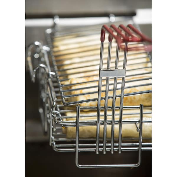 Tablecraft Burrito Fry Bskt, Nickel Pltd, Red Hndl - TB1164