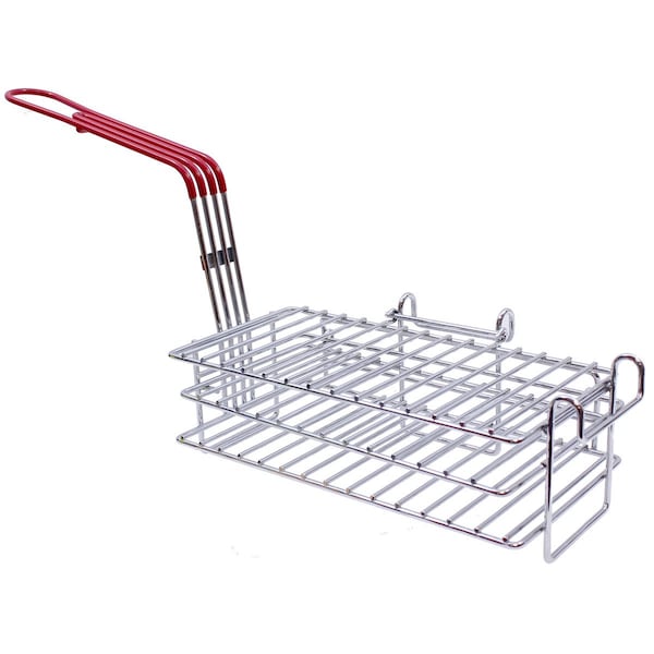 Tablecraft Burrito Fry Bskt, Nickel Pltd, Red Hndl - TB1164