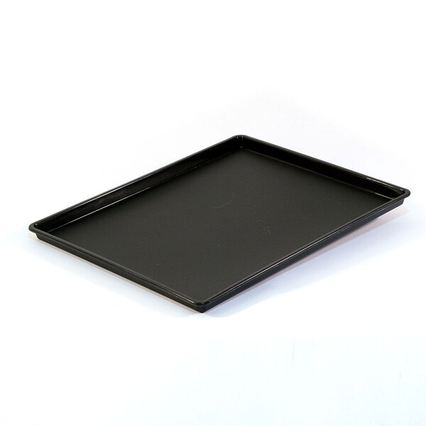 Hapco-Elmar Essential 10.5x12.5" Rect. Tray W/ Square Corners, Black, PK 36 - R3010BLK
