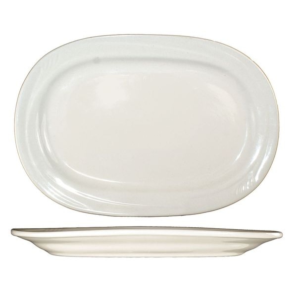 Iti Platter, 10-3/8x7-1/2, American Wht, PK24 - NP-12