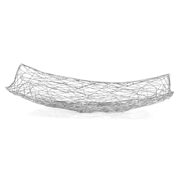 Modern Day Accents Guita Wire Platter, Silver - 5730