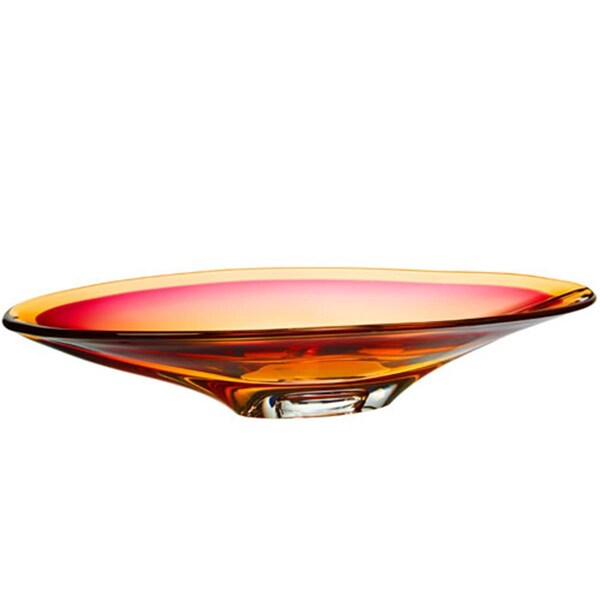 Kosta Boda Vision Dish - Pink-Amber - 7071001