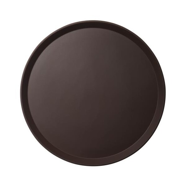 Cambro 16 in Round Tavern Tan Camtread® Serving Tray - 1600CT138