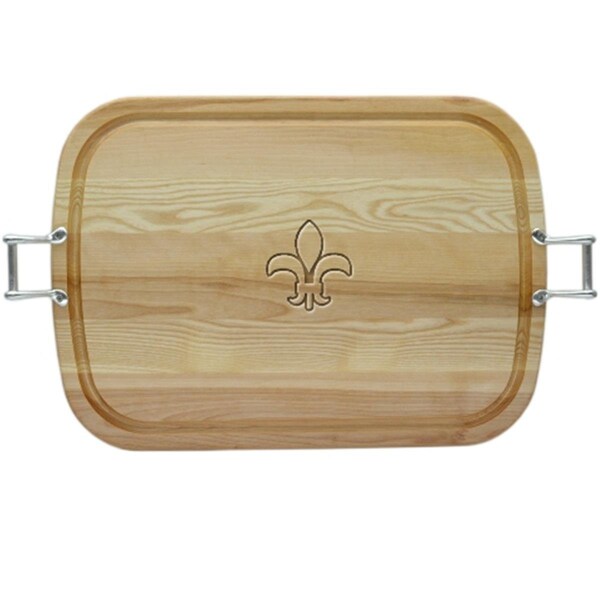 Top Chef Large Everyday Tray With Urban Pewter -Fleur-De-Lys - TO2926731
