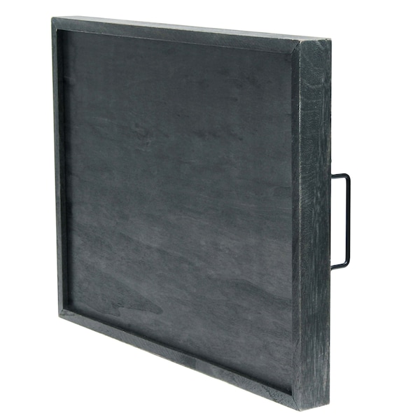 Elegant Designs "Home of the Brave" Wood Serving Tray with Handles, 15.50" x 12" - HG2000-MBB