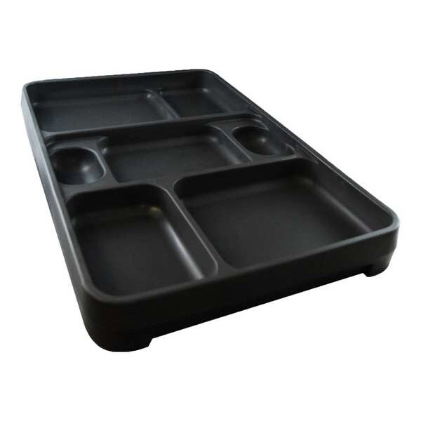 Rock Rock Tray, 14 1/4 in L, Dark Gray, PK10 - 2000DG