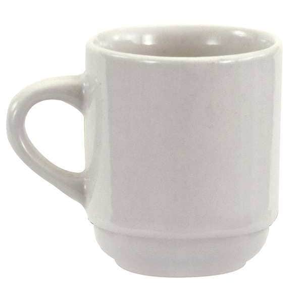 Crestware Bright White Alpine White Narrow Rim Cup 3-1/2 oz., Pk36 - AL10