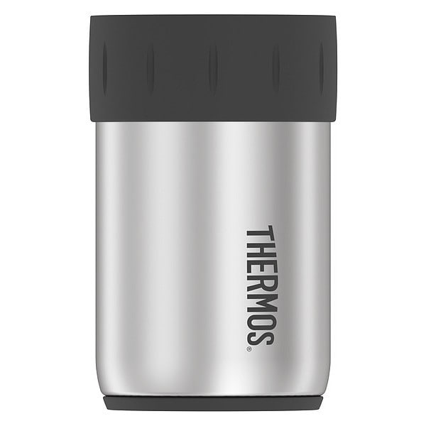 Thermos Stainless Steel Beverage Can Insulator, Stainless Steel/Gray - 2700TRI6