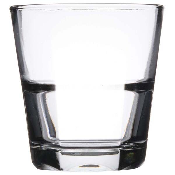 Anchor Hocking 12 oz. Clarisse Double Old Fashion Stackable Rim Tempered Glass, PK24 - 90253