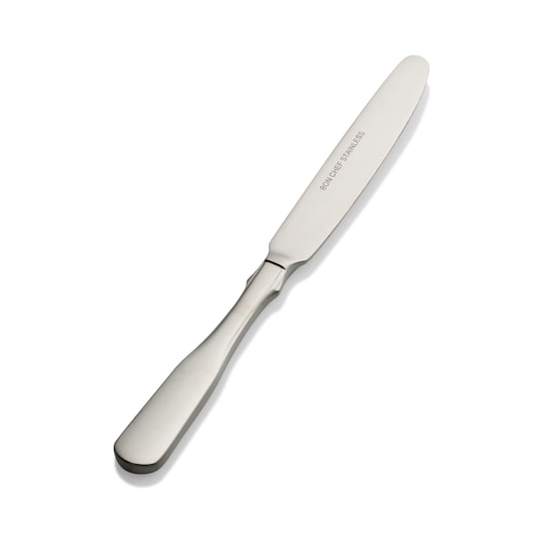 Bon Chef Liberty, Butter Knife, Euro, Solid Handle, Mirror Finish, 13/0, 6.95" , set of 12 - S1917