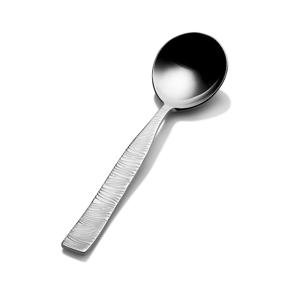 Bon Chef Safari, Bouillon Spoon, Mirror Finish, 18/10, 6.17" , set of 12 - S2901